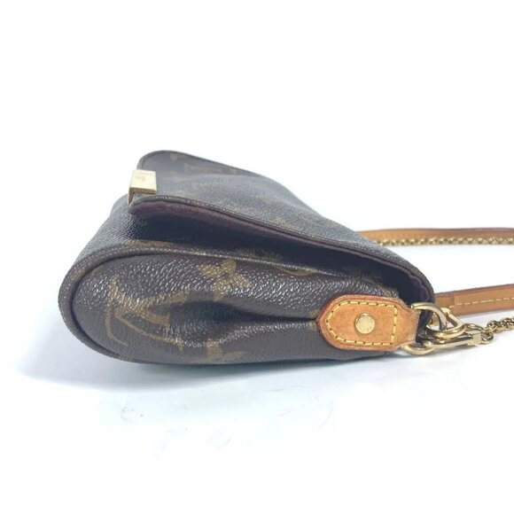 LOUIS VUITTON M40717 Monogram Favorit PM 3WAY Handbag Clutch Bag Shoulder Bag - Picture 7 of 13
